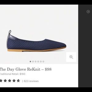 Everlane Day Glove ReKnit Navy Ballet Flat Size 10